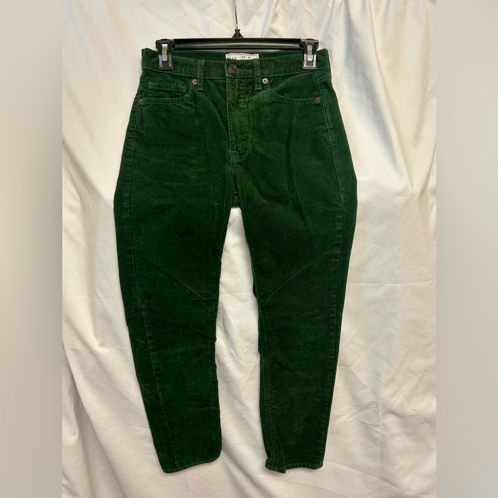GAP Women's Green Corduroy Jeans
